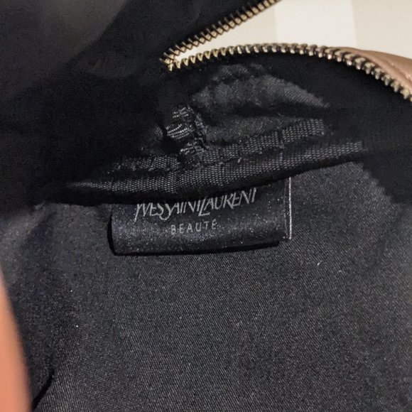YSL Yves Saint Laurent Rose Gold Makeup Pouch - Picture 9 of 10